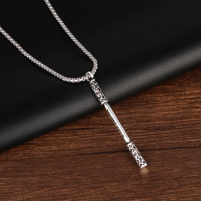 Collana con cerchio dorato Ruyi, ciondolo per coppia coreana, personalizzato, versatile, alla moda, per uomo, catena per clavicola, accessori_voghion.com