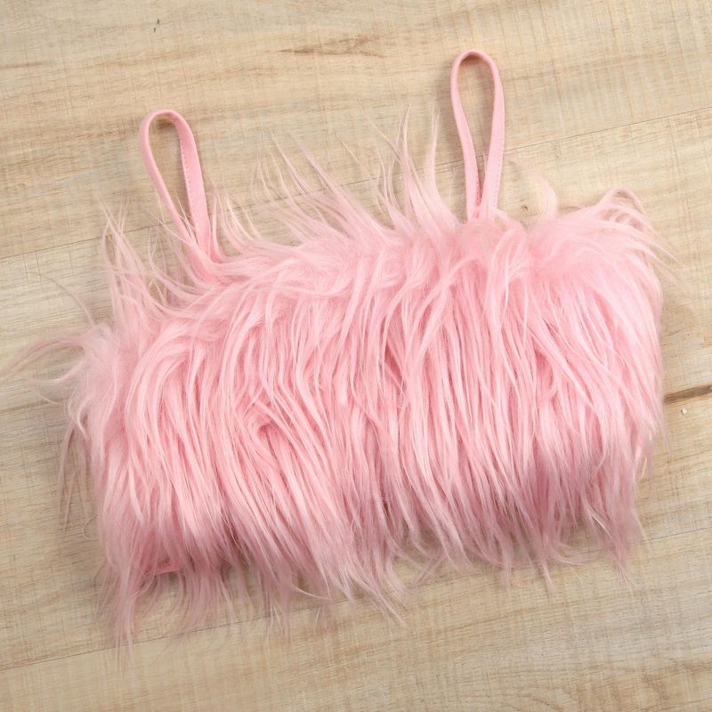 Mother & Kids Children's Clothing Popular Spring And Summer Fur Suspenders Solid Color Leather Shorts Suit With Belt_voghion.com