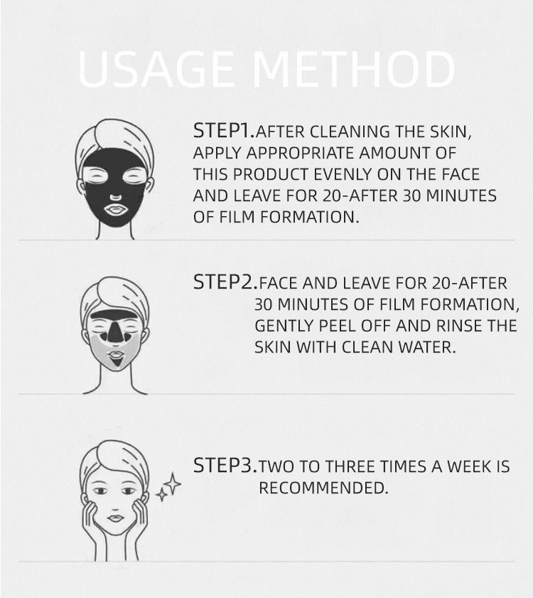 Treatments & Masks DONGNAIER Blackhead Removal Peel Off Mask Deep Cleansing Oil Control Facial Mask_voghion.com