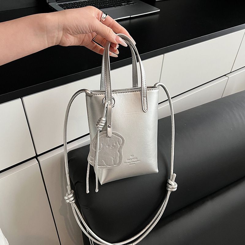 Telefono per donne 2025 nuova borsa a mano semplice in pelle oliata, borsa a tracolla con rossetto_voghion.com