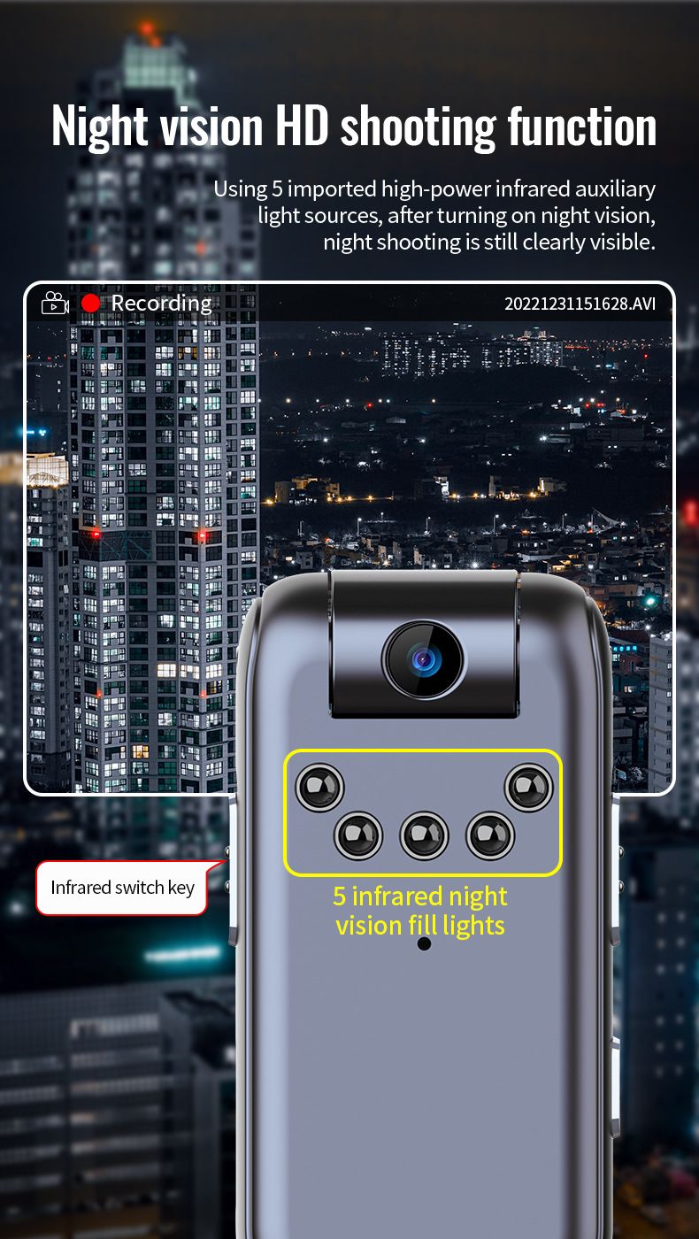 V13 HD Noise Reduction AI Smart Ultra-Long Standby Encrypted Recording Device Professional Voice Recorder New Model With_voghion.com