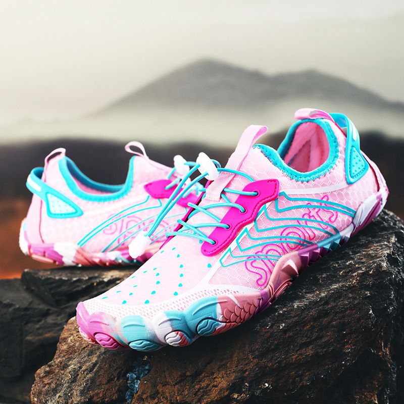 Pantofi sport respirabili cu uscare rapidă pentru bărbați, mărime mare, colorati, pentru drumeții, alpinism, înot și vad, cu cinci colțuri_voghion.com