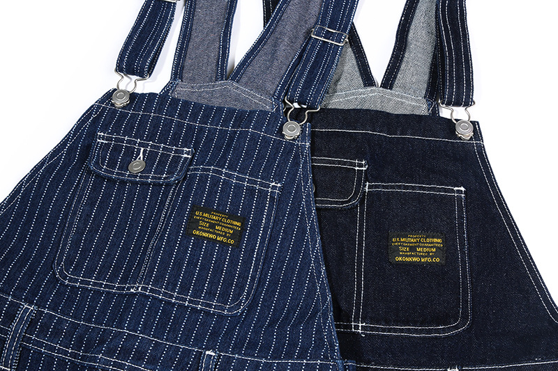 Herre vintage stripete denimjumpsuit_voghion.com