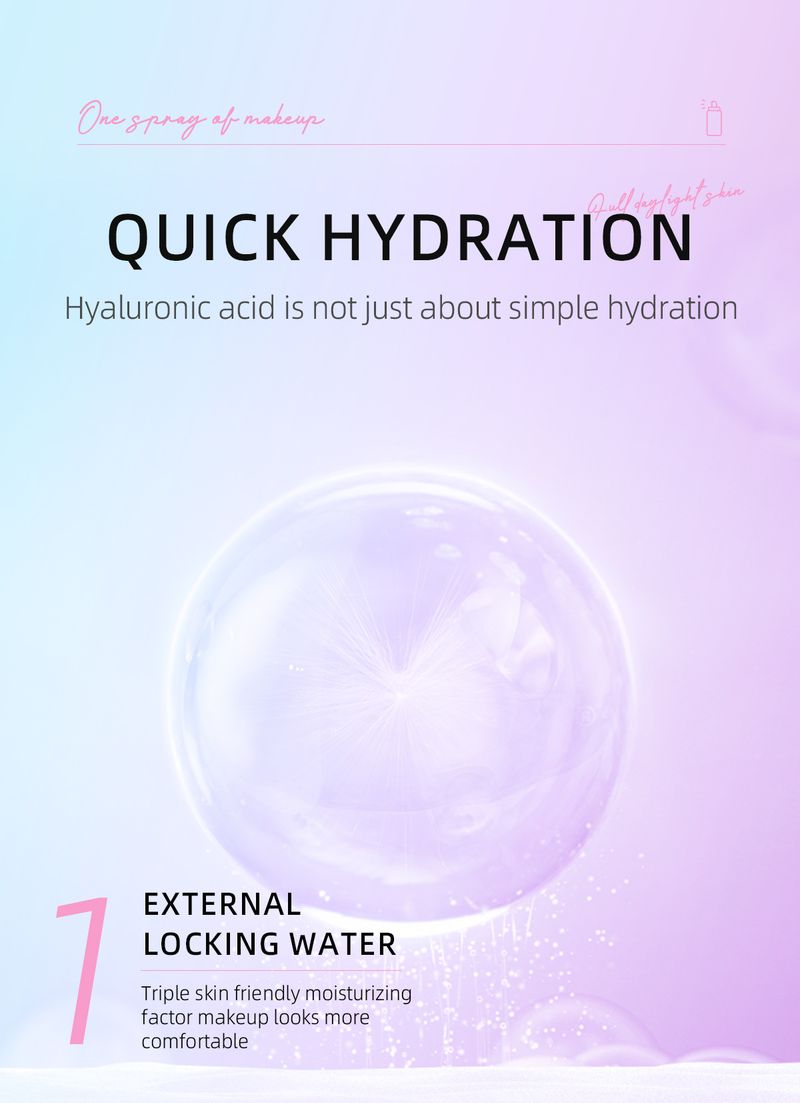Toners MAFFICK Hyaluronic Acid Moisturizing Spray Deep Hydration Lasting Moisturizing Soothing Oil Control_voghion.com