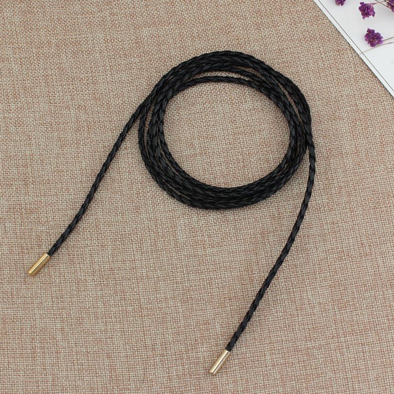 HEIßE Neue Weibliche Kette Dünnen Gürtel Einfache Dekoration Krawatte Mit Kleid Lange Taille Seil Verknotet Vintage Kleider String Bund_voghion.com