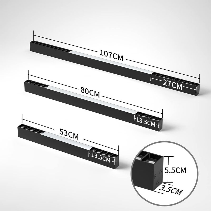 Glitzerlife Deckenlampe LED Deckenleuchte Schlafzimmer - Moderne 107CM Wohnzimmerlampe 32W Lang Küchenlampe Dimmbar Mit Fernbedienung Büro Deckenbeleuchtung Panel_voghion.com