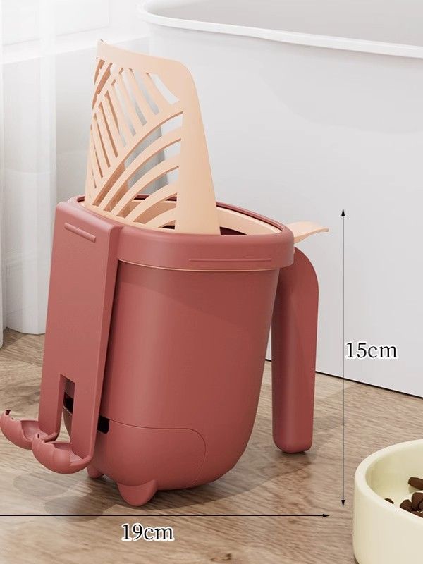 Integrated Litter 2-in-1 Multi-Functional With Bucket Pet Cleaning Supplies Cat Waste Poop Scoop_voghion.com