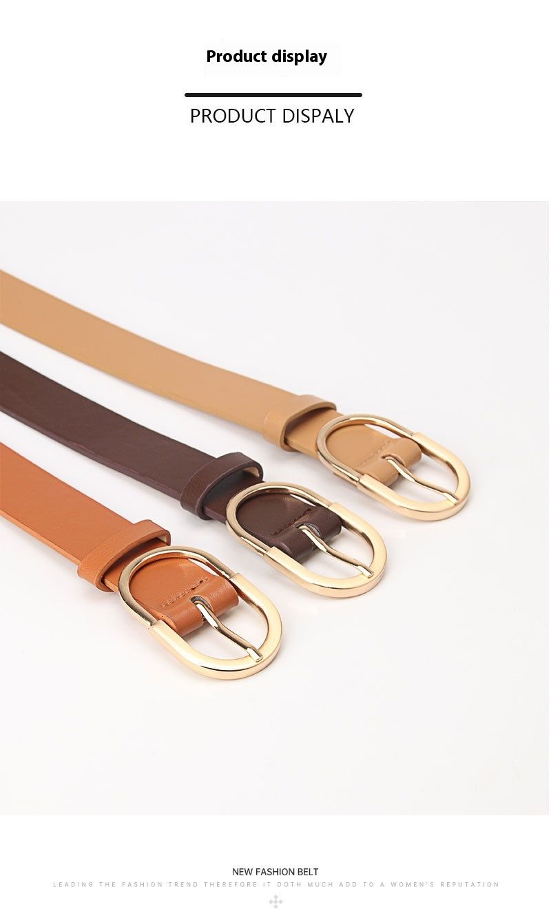 Neuer minimalistischer und vielseitiger modischer Damengürtel mit Nadelschnalle, lässiger koreanischer Gürtel, dekorativer Jeansgürtel für Damen_voghion.com