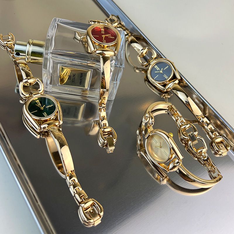 Orologio da polso vintage con bottone, orologio da polso da donna di alta gamma, orologio al quarzo casual alla moda, regalo quotidiano per compleanno, anniversario, San Valentino_voghion.com