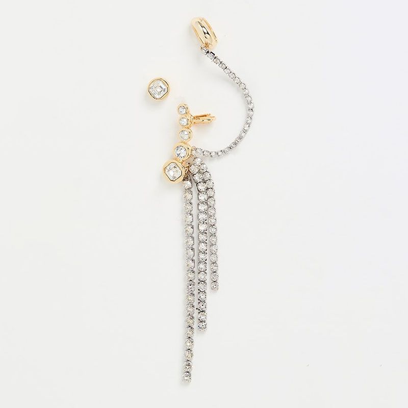 Boucles d'oreilles minimalistes à pampilles et strass, accessoires irréguliers pour femmes_voghion.com