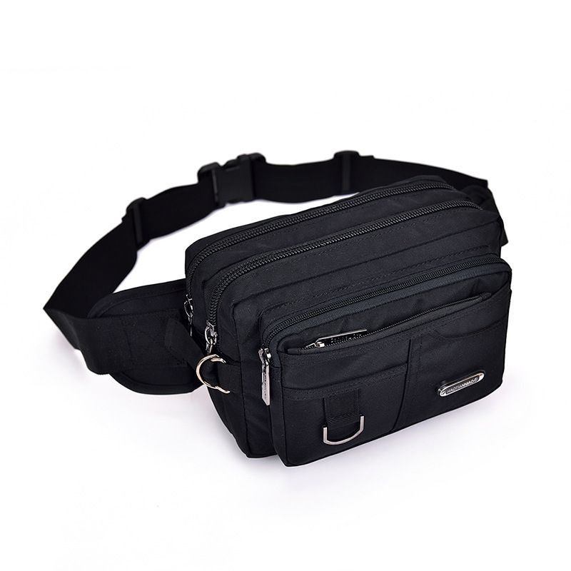 Oxford-Stoff Taille Radfahren Eng anliegende Anti-Diebstahl Kleine Crossbody Outdoor Sports Running Herrentasche_voghion.com