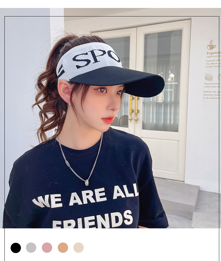 Sun női szabadtéri sportfutó nyári sokoldalú naptej napernyő kerékpározás üres felső kacsanyelves baseball sapka_voghion.com