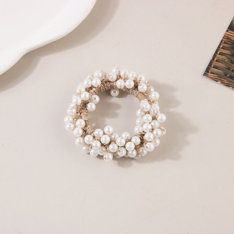 Elastico per capelli con perle colorate, elastico per capelli da donna, elastico per capelli, elastico per capelli, copricapo di alta qualità_voghion.com