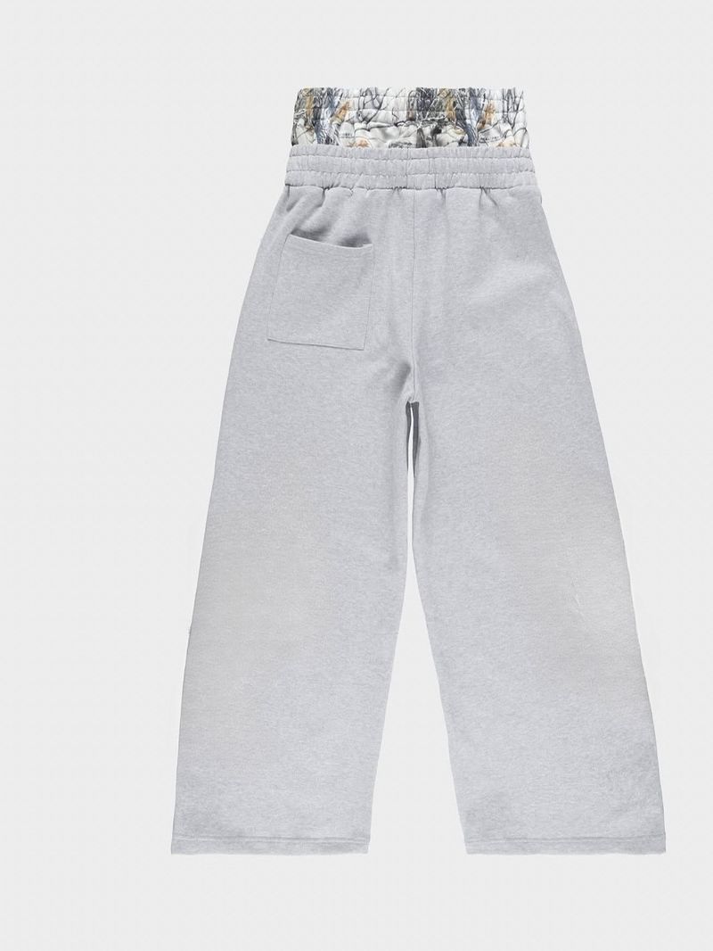 Bărbați, îmbrăcăminte din două piese, pantaloni de trening cu talie dublă, pantaloni sport casual largi pentru bărbați și femei, la modă, hip hop, pantaloni sport_voghion.com