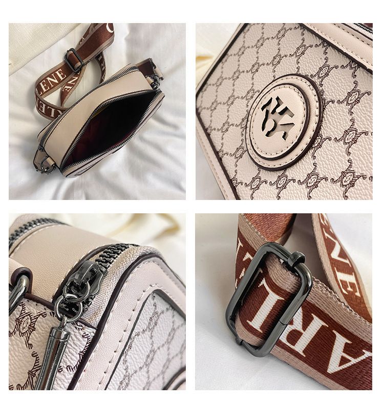 Nouveau sac photo transfrontalier mode européenne et américaine motif croisé indentation petit sac carré léger luxe large bandoulière sac femme_voghion.com