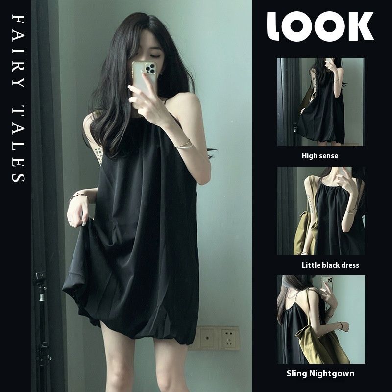 Schwarzes Camisole, Internet-Berühmtheit, Instagram, High-End-Mädchen und Exy Plu Ize Vet Dre, Pyjama, Damen-Home_voghion.com