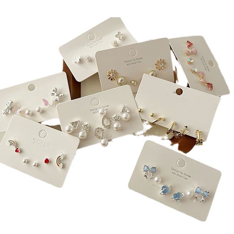 6-Piece Shop Owner Highly Recommended Exquisite Set Niche Design High-End Sense Stud Earrings For Women_voghion.com