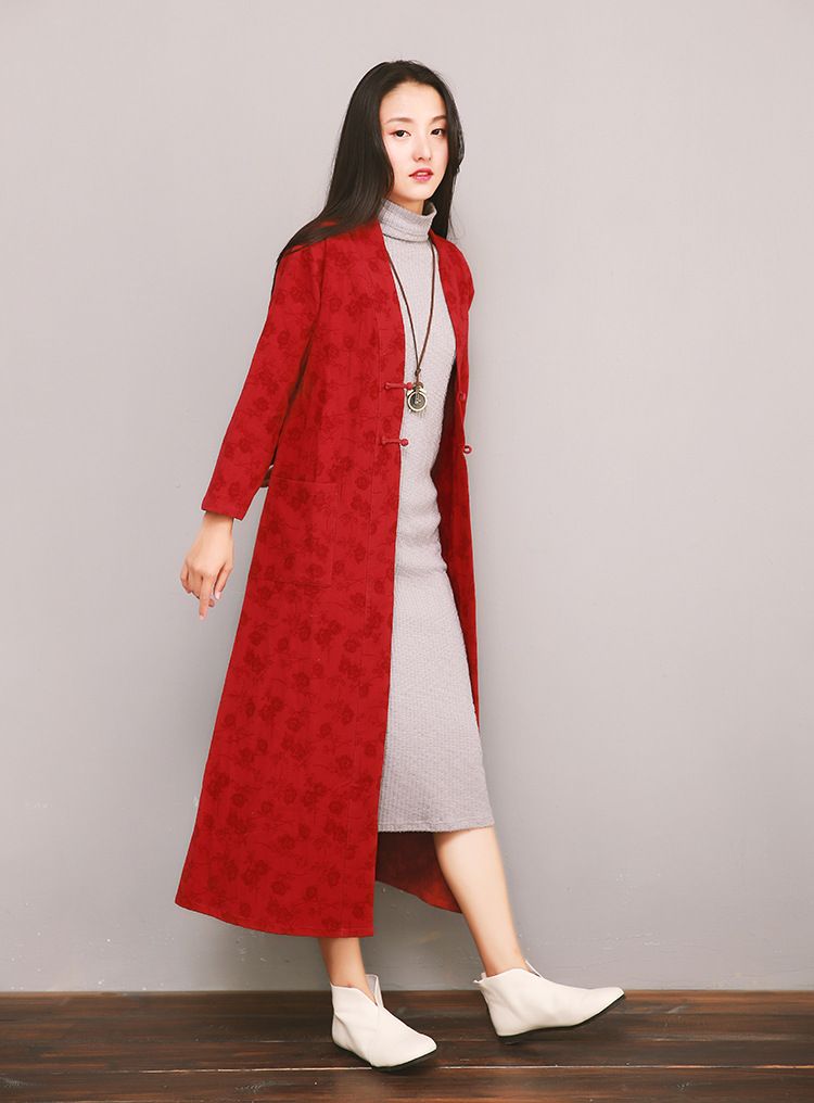 Vêtements pour femmes Vêtements pour femmes Vêtements pour femmes Vêtements pour femmes Automne 2024 Style Hanfu en coton et lin jacquard_voghion.com