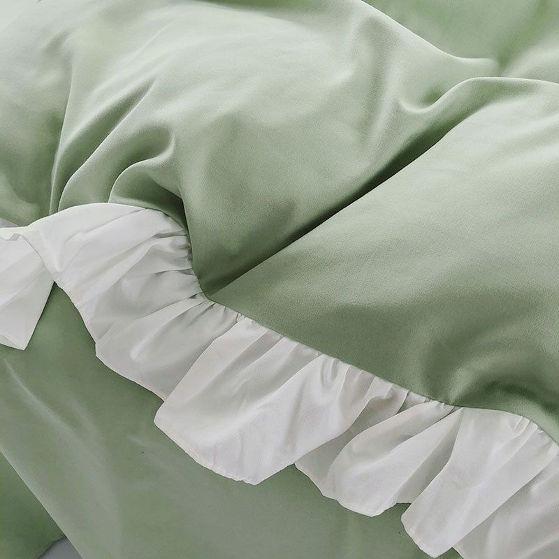 Bettwäsche Bettbezug Luxuriöse Prinzessinnen-Bettwäsche aus weichem Polyester – gewalkte Samtstruktur_voghion.com