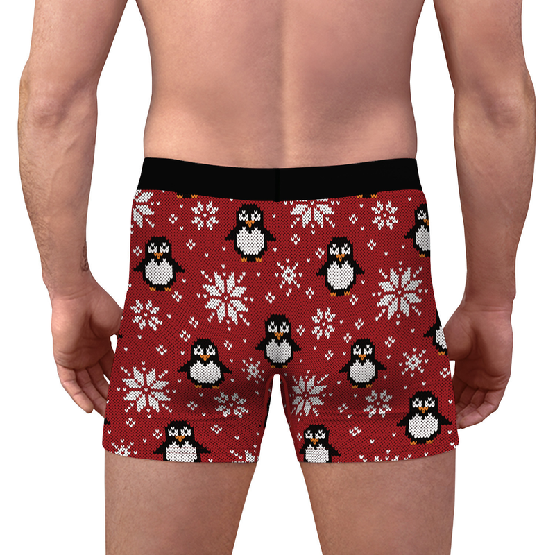 2024 Trend w nadruku czapek zwierzęcych Wygodne i oddychające spodnie czworokątne dla mężczyzn_voghion.com