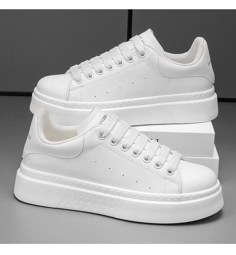 Uued meeste kingad suvised hingavad klassikalised üliõpilaslinnaku slip-on mood paksud tallad suurendavad väikseid valgeid kingi_voghion.com