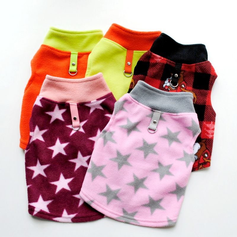 Abbigliamento per animali domestici diretto dalla fabbrica, per cani, autunno e inverno, in pile polare, fibbia di trazione, 27 colori brevettati, saranno oggetto di indagine_voghion.com