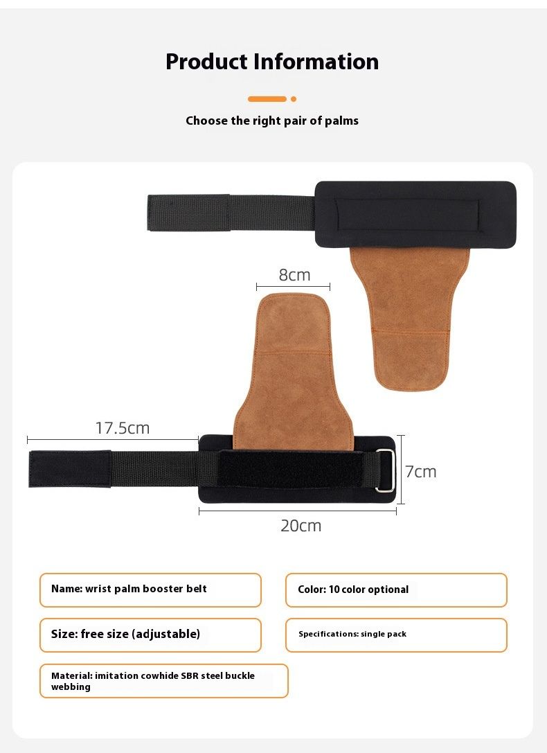 Strength training, cowhide protective hand, fitness, weightlifting wrist, up, hard pull gloves, and assist with grip_voghion.com