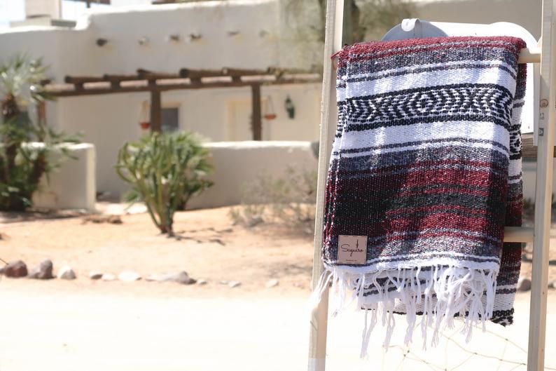 Geometric Tassel Style Blanket Woven Tassel Beach Towel Blanket Beach Blanket Picnic Mat Yoga Cotton Blanket_voghion.com