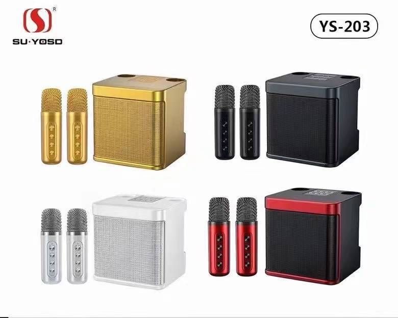 YS-203 yeni kablosuz Bluetooth mikrofon hoparlörü, ev KTV'si, mobil karaoke mikrofonu, entegre ses sistemi_voghion.com