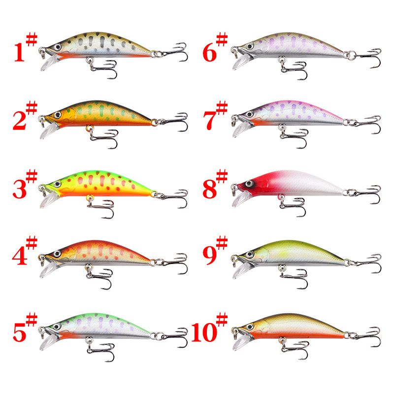 Simulação de laser isca rígida de plástico micro contas submersas isca pequena isca de peixinho 5,6 cm 5g ataque boca virada para cima baixo etc._voghion.com