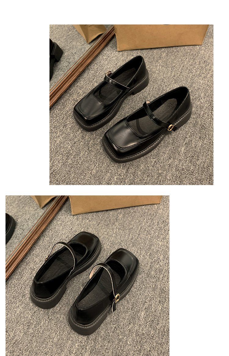 Explosions Soft-soled Mary Jane Small Leather Shoes Women's New Style Loafers Flat College Style Single-layer Shoes All-match_voghion.com