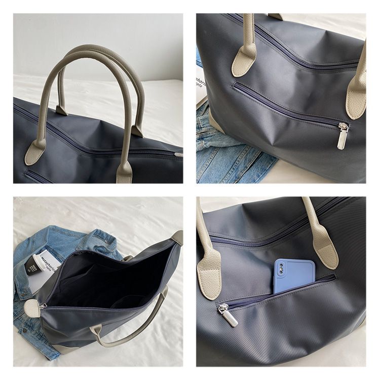 New Frosted Travel Bag, Large Capacity Hand-held Travel Bag, Short Distance Single Shoulder Luggage Bag, Lightweight And Simple_voghion.com