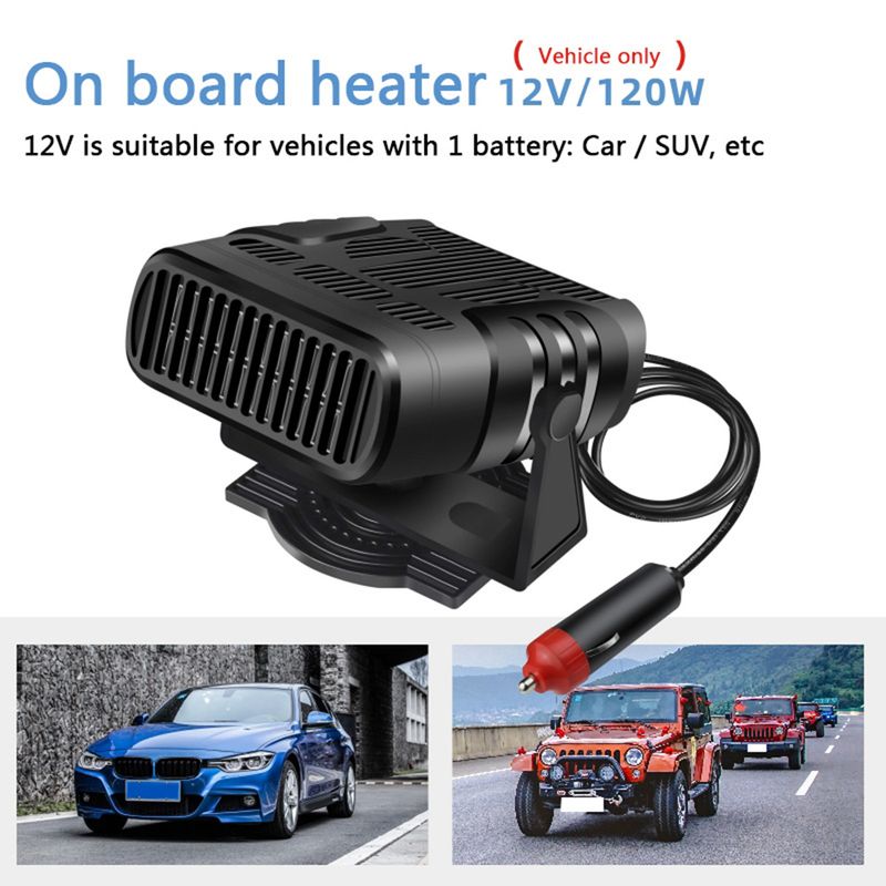 12V/24V Portable Heater Heating Coog Fan Window Demister 360 Degree Rotating Car Windshield Deer Defroster_voghion.com
