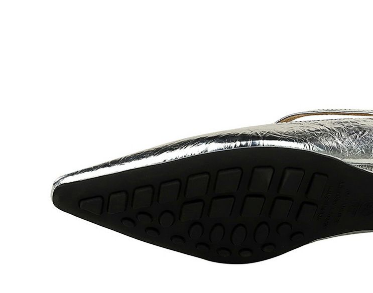 3683-13 Modische und stilvolle Damenschuhe mit flacher Öffnung, schrägem Absatz, diagonalem Strohhalm, dekorativem Handgriffmuster,_voghion.com