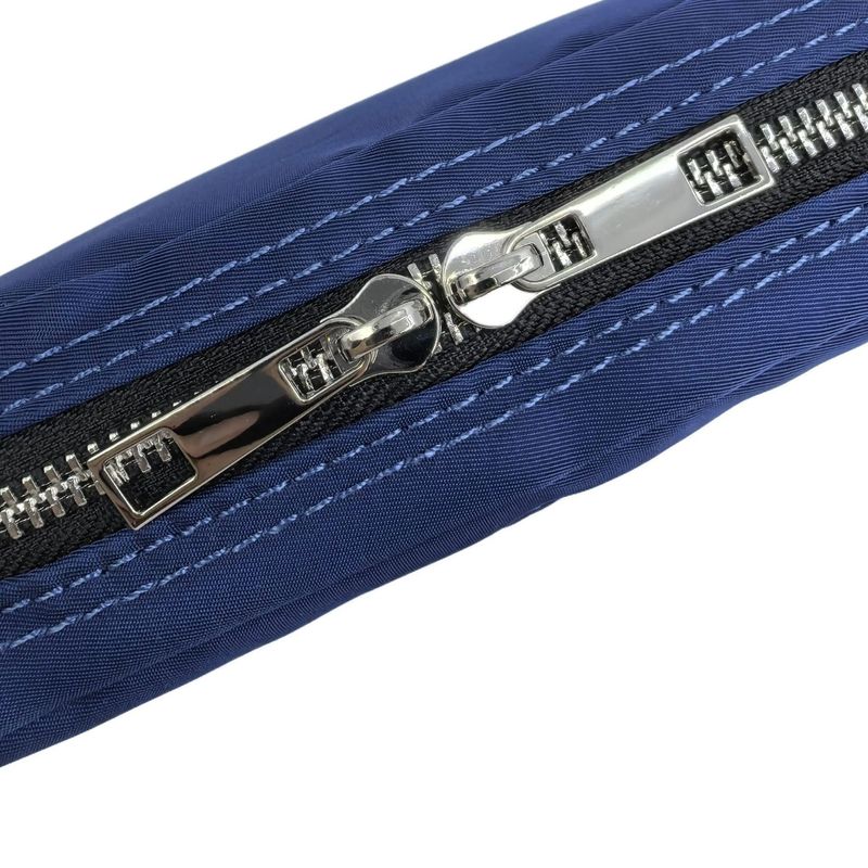 Wasserabweisende Unisex-Umhängetasche aus Nylon – RFID-blockierende Geldbörse mit mehreren Fächern (Reißverschluss, minimalistisches Design, 20 x 11,5 x 5 cm)_voghion.com