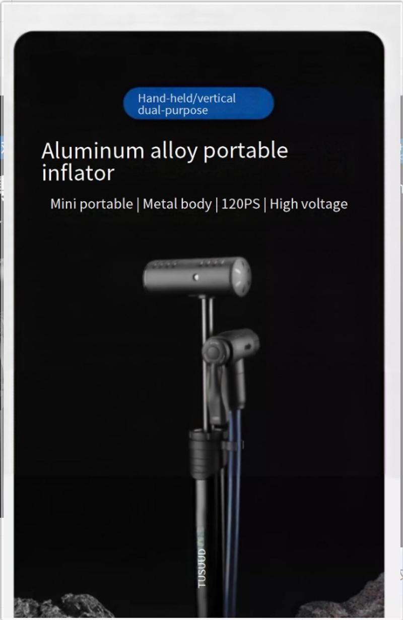 Sport & Ënnerhalung Pompel Portable Mini Héichdrock Mond Universal Stroossevelo Elektroauto_voghion.com