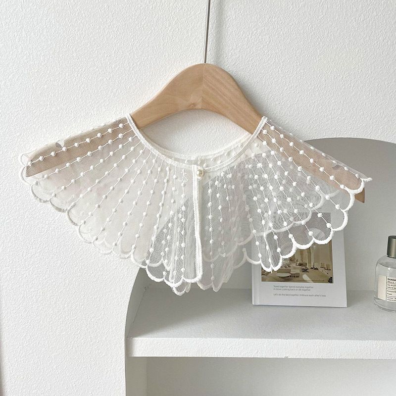 2025 Neie Spitzenbroderie Perlschal Frae Fréijoers-Summerkleed Dekoratioun Hals Schëller Hohl_voghion.com