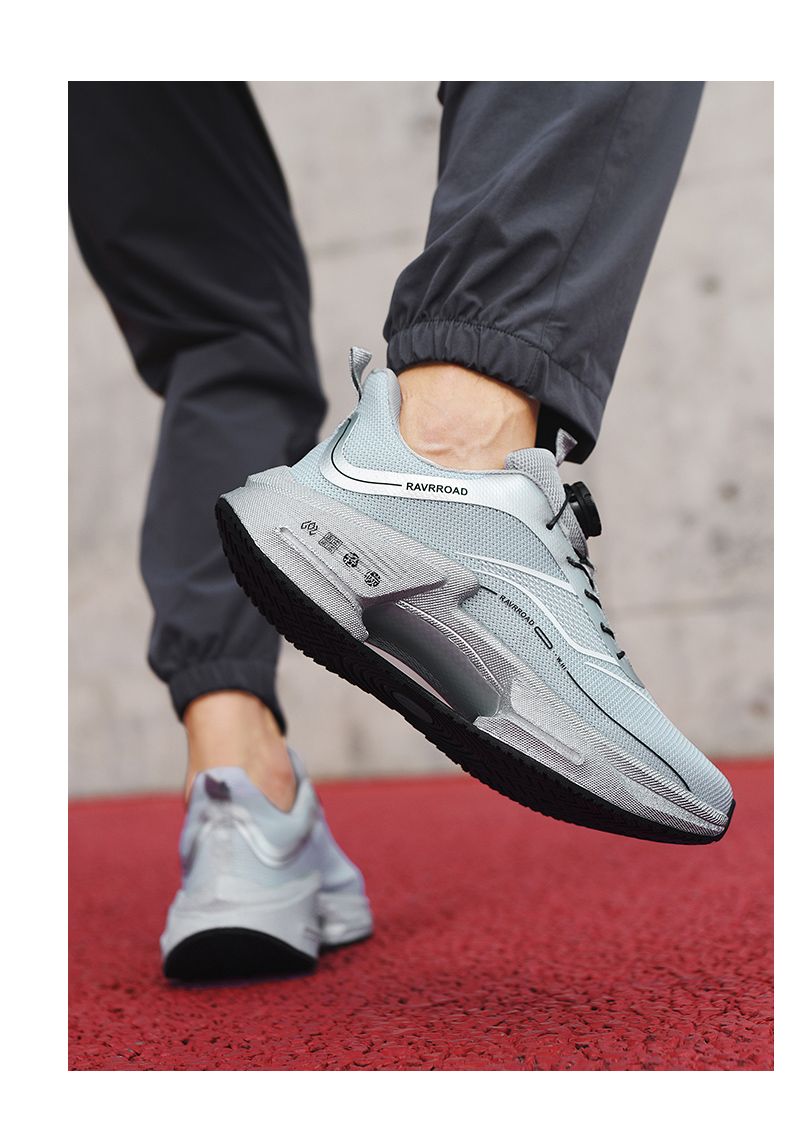 Family Carbon Plate Running Shoes For Boys Big Boys Student Rotating Button Technology TPU+ Popcorn High Pop Sneakers For Girls_voghion.com