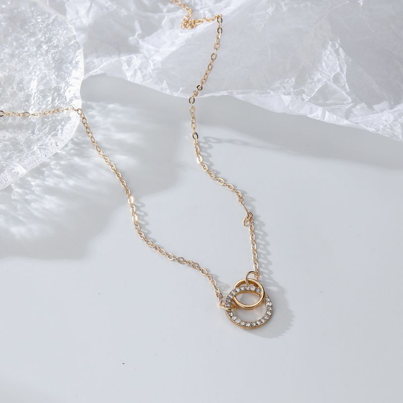 Collana con pendente geometrico a forma di croce circolare, alla moda e personalizzata, nuova di zecca_voghion.com