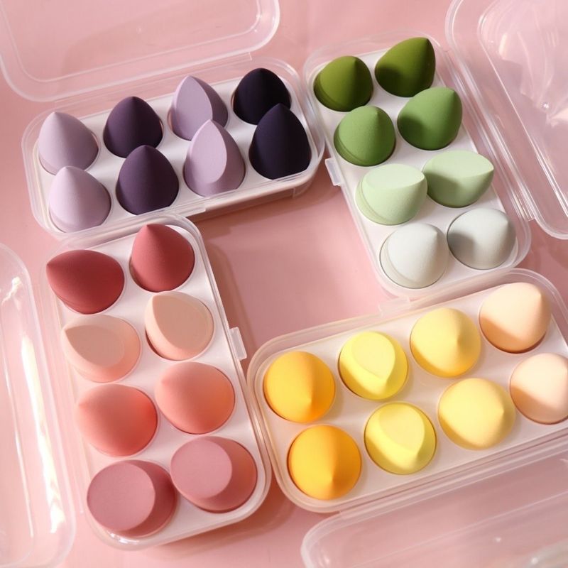 Cotton Pads Beauty Egg Egg Box Internet Celebrity Gradient Sponge Air Cushion Powder Puff Makeup Tool Genuine Dry And Wet Dual Use_voghion.com