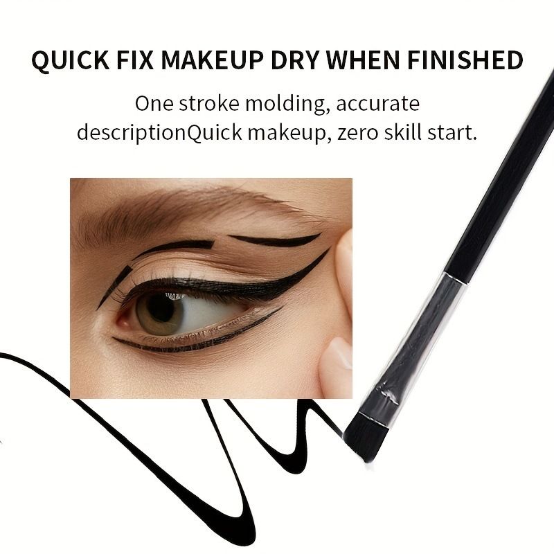 USHAS Schattenflasche mit Creme-Eyeliner-Pinsel, wasser- und schweißbeständiges Augen-Make-up_voghion.com