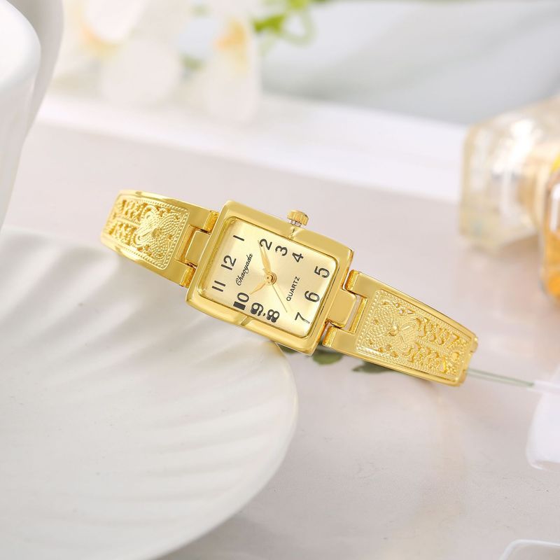 2025's Hottest Women's Gold Watch-Bracelet Hybrid Chic Chain-Link Elegance_voghion.com