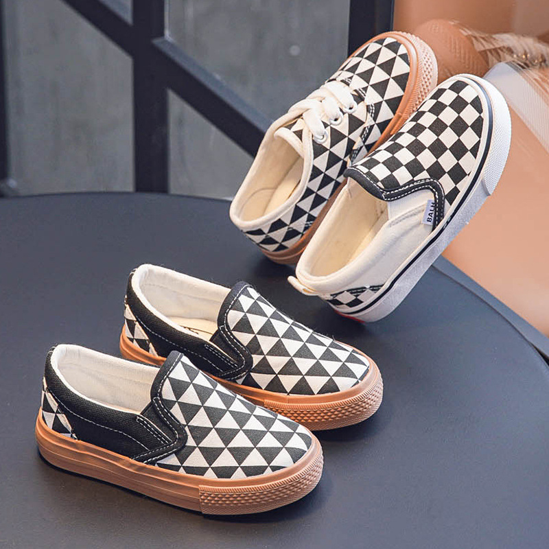 One Step Canvas 2023 Winter Plush Small, Medium, Large Children's Board Shoes Boys and Girls Korean_voghion.com