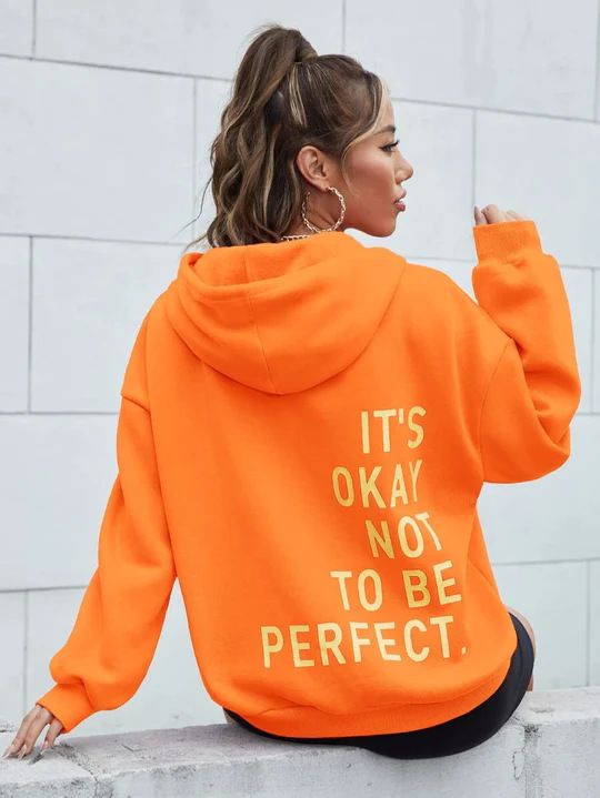 Motivations-Hoodie für Damen – „Tu, was dich glücklich macht“ Langarmpullover (S-5XL, 40 Farbkombinationen)_voghion.com