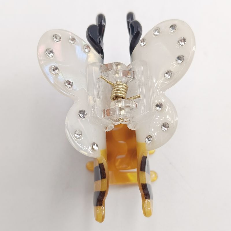 Cartoon Small Cute Acrylic Back-to-school Season Bee, Apple And Calculator Style Hairpin, Small Hair Claw_voghion.com