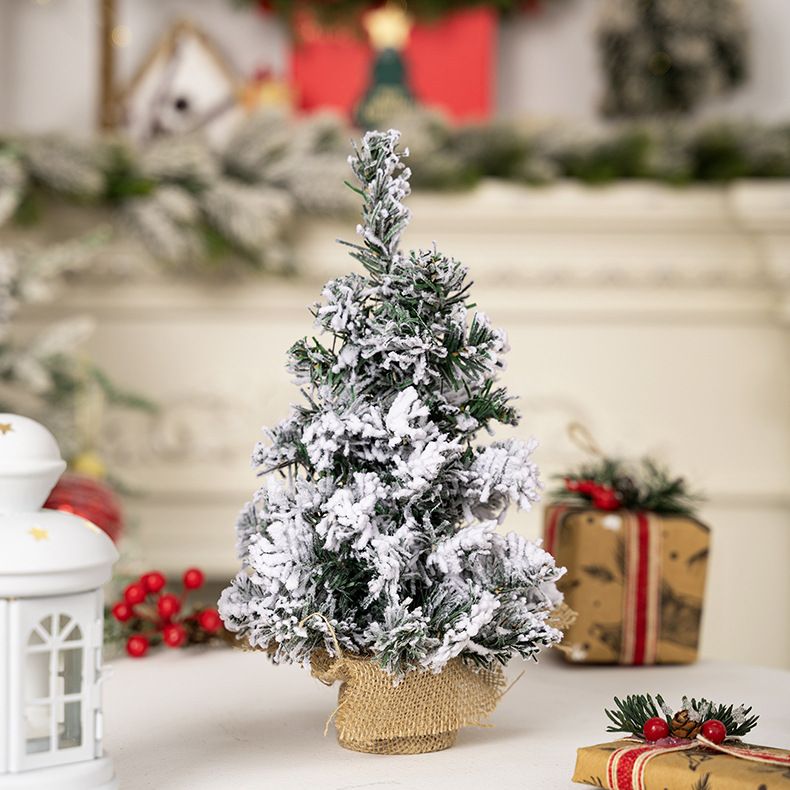 Christmas decorations Creative Christmas Tree Mini tree Tabletop decoration Christmas snow spray tree_voghion.com
