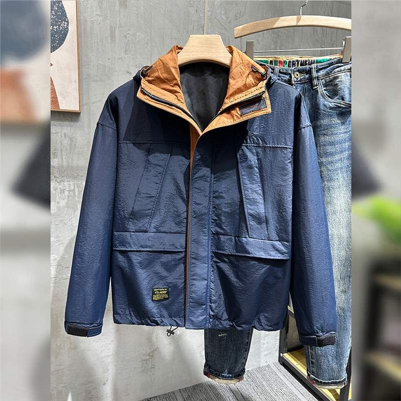 Purchase by Size Chart Hong Kong Central Street Spring Trendy Brand Hooded Charge Top Mountain Windproof Work Jacket Men's Style_voghion.com