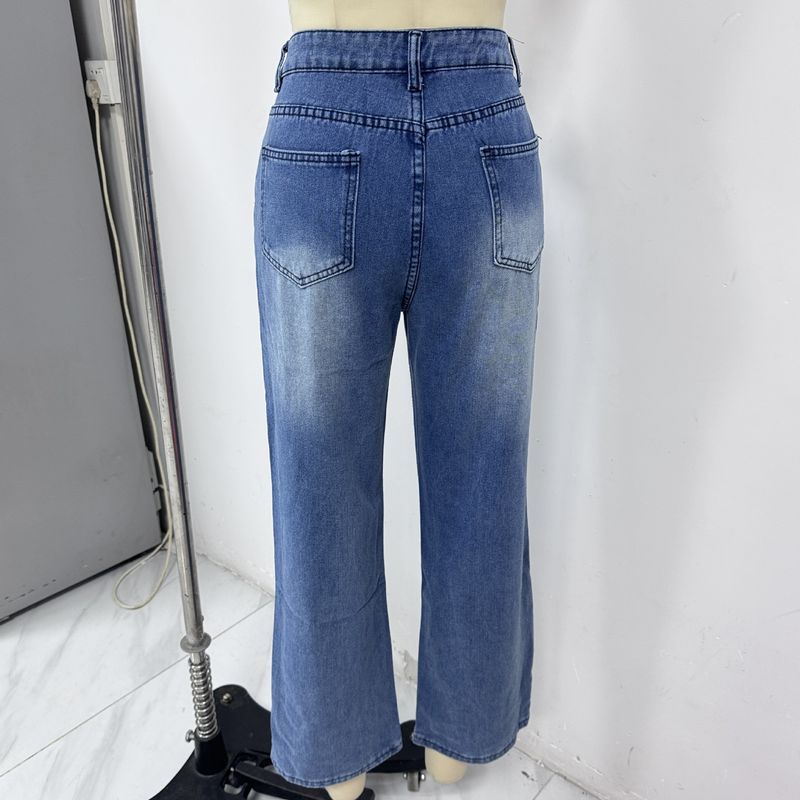 Jeans aderenti a vita alta non elastici da donna_voghion.com