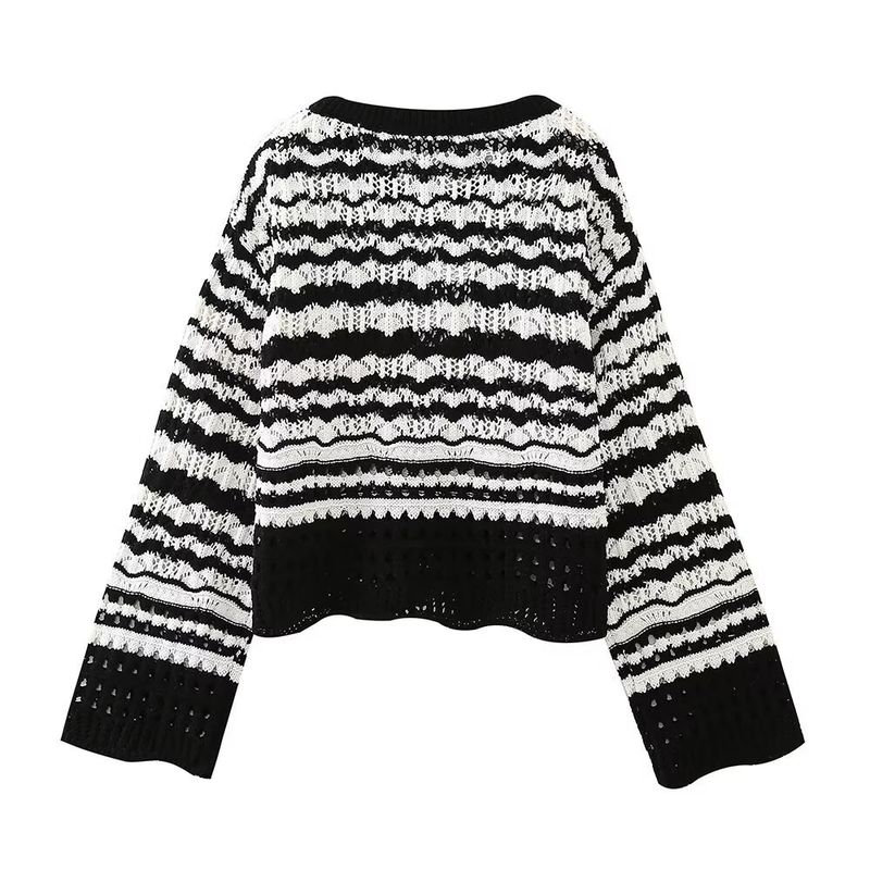 Camicia in maglia con dettaglio a contrasto Chenier autunno inverno da donna_voghion.com