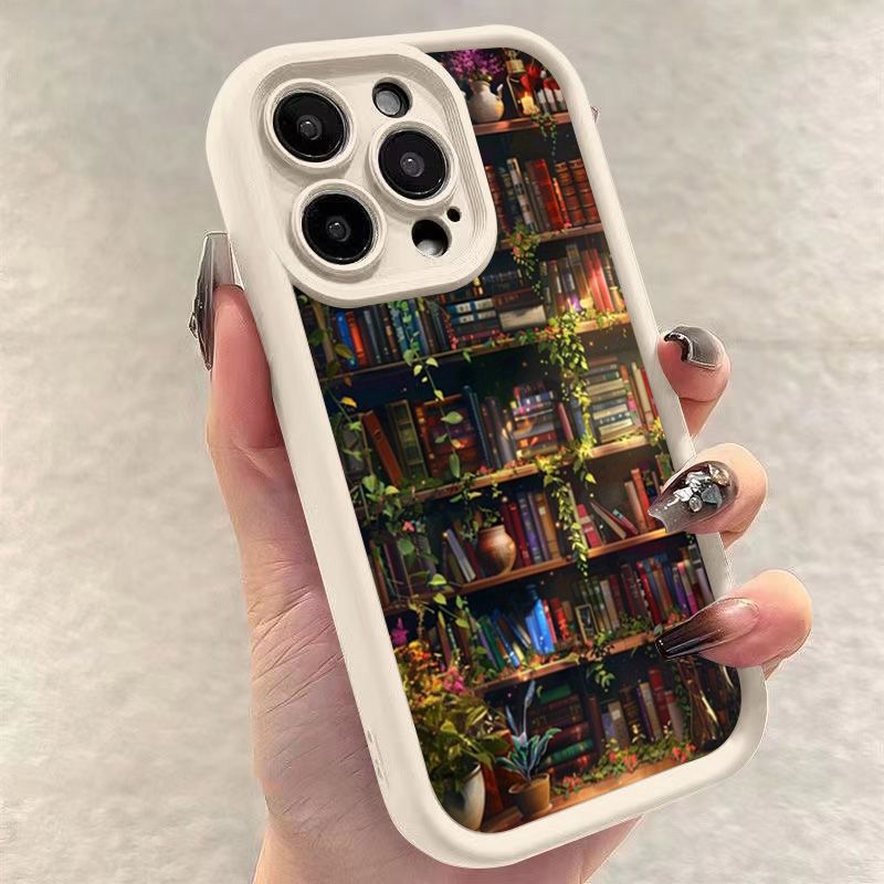 Puķu plaukta gleznas mīksts tālruņa maciņš iPhone 16 15 14 13 12 11 Pro Max XS X XR 7 8 Plus 15 16 PRO SE2 triecienizturīgs vāciņš_voghion.com